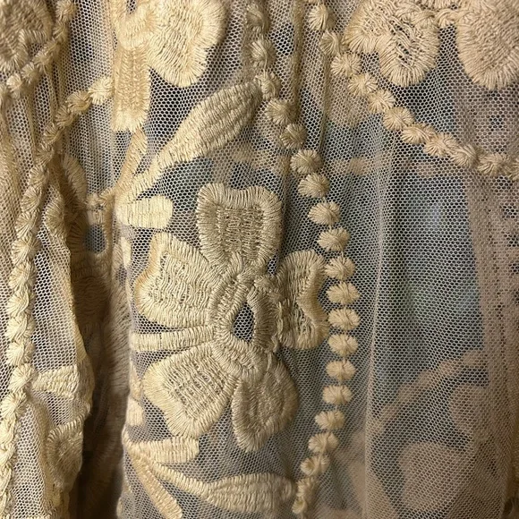 Umgee Mustard Embroidered Kimono - Picture 4 of 5